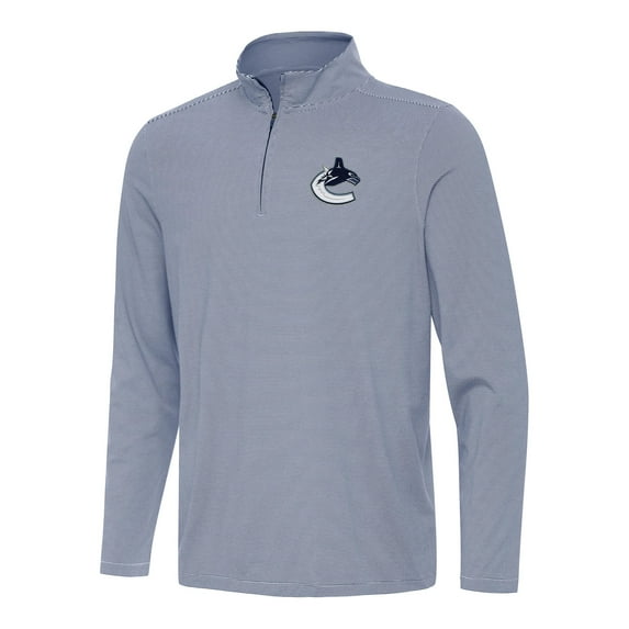 Men's Antigua Navy Vancouver Canucks Twine Quarter-Zip Top