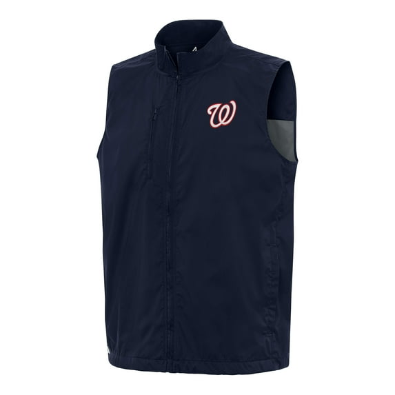 Men's Antigua Navy Washington Nationals Brisk Full-Zip Vest