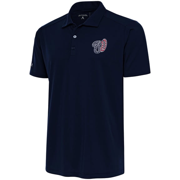 Men's Antigua Navy Washington Nationals Patriotic Tribute Polo