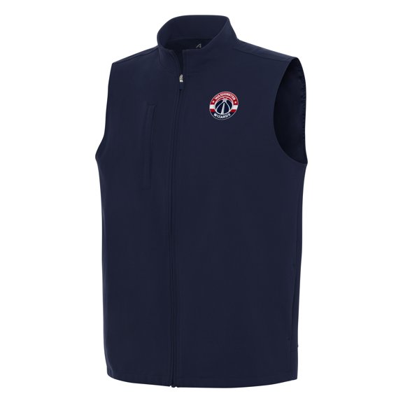 Men's Antigua Navy Washington Wizards Regard Full-Zip Vest