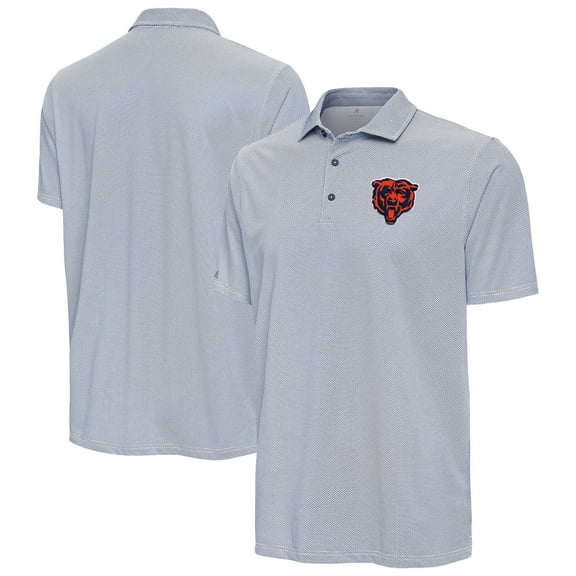 Men's Antigua Navy/White Chicago Bears Pave Polo