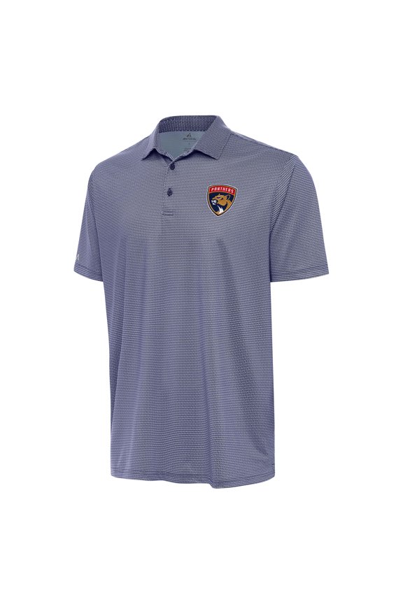 Men's Antigua Navy/White Florida Panthers Rings Polo