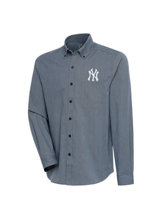 New York Yankees Big Logo Button-Up Shirt - Navy