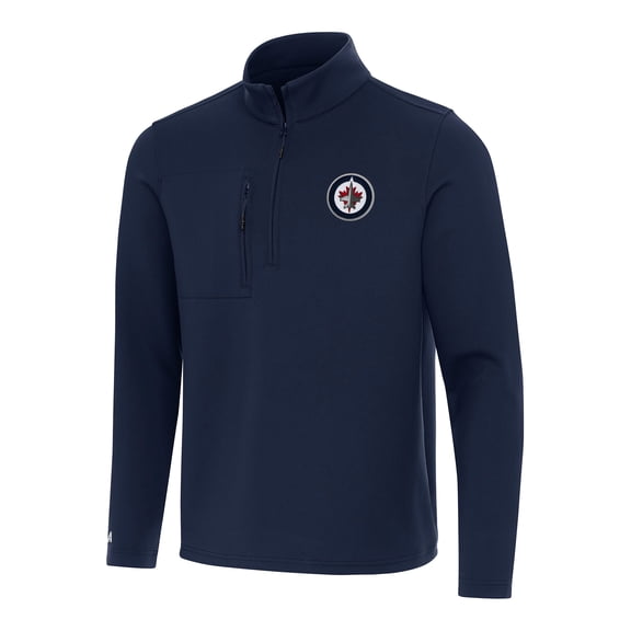 Men's Antigua  Navy Winnipeg Jets Insider Quarter-Zip Top