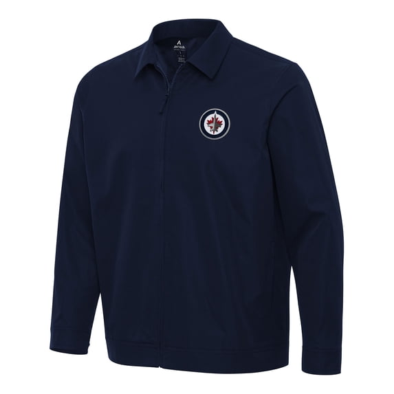 Men's Antigua Navy Winnipeg Jets Pivot Full-Zip Jacket