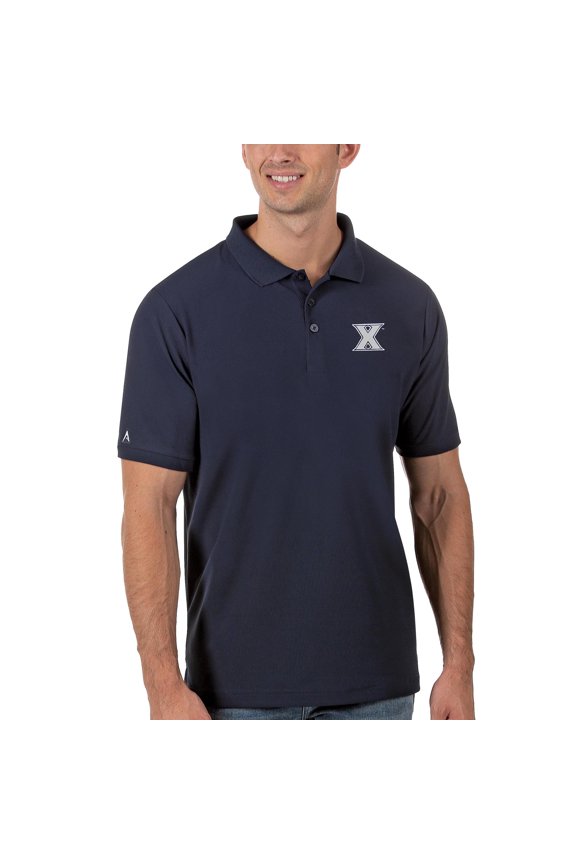 Men's Antigua Navy Xavier Musketeers Legacy Pique Polo