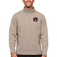 thumbnail image 1 of Men's Antigua Oatmeal Auburn Tigers Course Quarter-Zip Pullover Top, 1 of 1