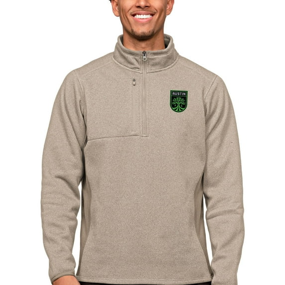 Men's Antigua Oatmeal Austin FC Primary Team Logo