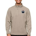 thumbnail image 1 of Men's Antigua Oatmeal Edmonton Oilers Course Quarter-Zip Pullover Top, 1 of 1