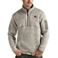 thumbnail image 1 of Men's Antigua Oatmeal Kansas City Chiefs Fortune Quarter-Zip Pullover Jacket, 1 of 1