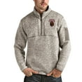 thumbnail image 1 of Men's Antigua Oatmeal Montana Grizzlies Fortune Half-Zip Pullover Jacket, 1 of 1