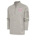 thumbnail image 1 of Men's Antigua  Oatmeal Nashville Sounds Fortune Quarter-Zip Pullover Jacket, 1 of 1