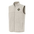 thumbnail image 1 of Men's Antigua  Oatmeal New Orleans Saints Fortune Full-Zip Vest, 1 of 1