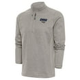 thumbnail image 1 of Men's Antigua  Oatmeal Oral Roberts Golden Eagles Course Quarter-Zip Pullover Sweatshirt, 1 of 1
