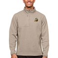 thumbnail image 1 of Men's Antigua Oatmeal Oregon Ducks Course Quarter-Zip Pullover Top, 1 of 1