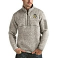 thumbnail image 1 of Men's Antigua Oatmeal Pittsburgh Penguins Fortune Half-Zip Pullover Jacket, 1 of 1