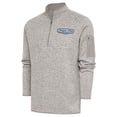 thumbnail image 1 of Men's Antigua Oatmeal Stewart-Haas Racing Fortune Quarter-Zip Pullover Jacket, 1 of 1