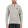 thumbnail image 1 of Men's Antigua Oatmeal Texas Southern Tigers Fortune Quarter-Zip Pullover Jacket, 1 of 1