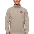 thumbnail image 1 of Men's Antigua Oatmeal Toronto FC Primary Team Logo Course Quarter-Zip Pullover Top, 1 of 1