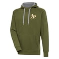 thumbnail image 1 of Men's Antigua Olive Athletics Victory Pullover Hoodie, 1 of 1