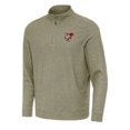 Men's Antigua Olive Bowling Green St. Falcons Subtle QuarterZip