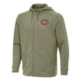 thumbnail image 1 of Men's Antigua Olive Chicago Bears Effortless Full-Zip Hoodie, 1 of 1