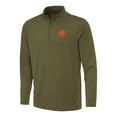 thumbnail image 1 of Men's Antigua Olive Clemson Tigers Reprocess Quarter-Zip Top, 1 of 1