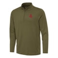 thumbnail image 1 of Men's Antigua Olive Houston Rockets Reprocess Quarter-Zip Top, 1 of 1