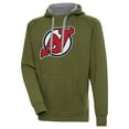 thumbnail image 1 of Men's Antigua Olive New Jersey Devils Victory Pullover Hoodie, 1 of 1