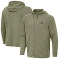 thumbnail image 1 of Men's Antigua Olive New Orleans Saints Effortless Full-Zip Hoodie Jacket, 1 of 4