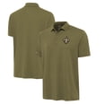thumbnail image 1 of Men's Antigua  Olive New Orleans Saints Reprocess Polo, 1 of 3