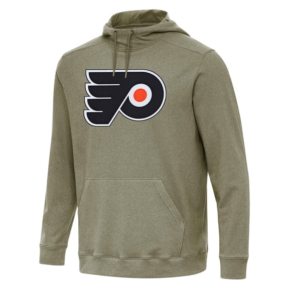 Men's Antigua Olive Philadelphia Flyers Cloud Pullover Hoodie