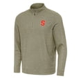 thumbnail image 1 of Men's Antigua Olive Syracuse Orange Subtle Quarter-Zip Sweatshirt, 1 of 1