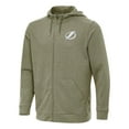 thumbnail image 1 of Men's Antigua Olive Tampa Bay Lightning Effortless Full-Zip Hoodie Jacket, 1 of 1