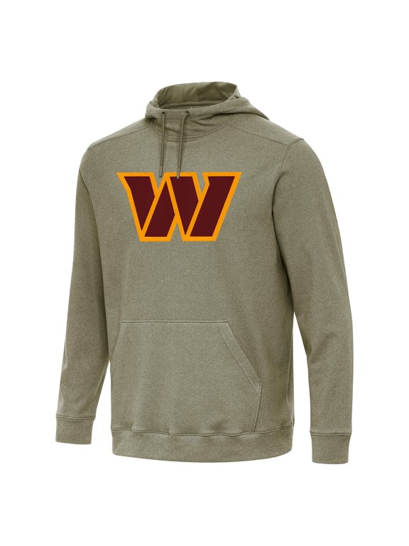 Men's Antigua Olive Washington Commanders Cloud Pullover Hoodie