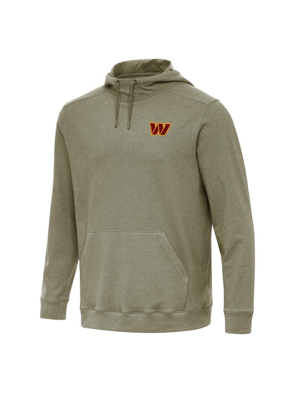 Men's Antigua Olive Washington Commanders Cloud Pullover Hoodie