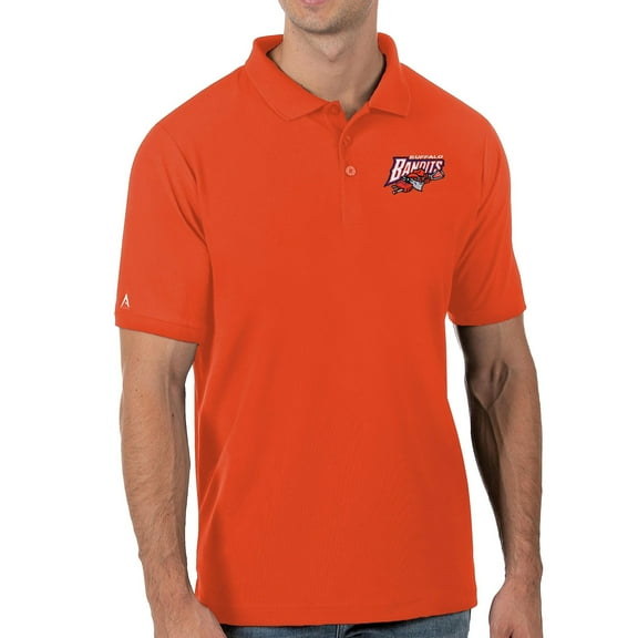 Men's Antigua Orange Buffalo Bandits Legacy Pique Polo
