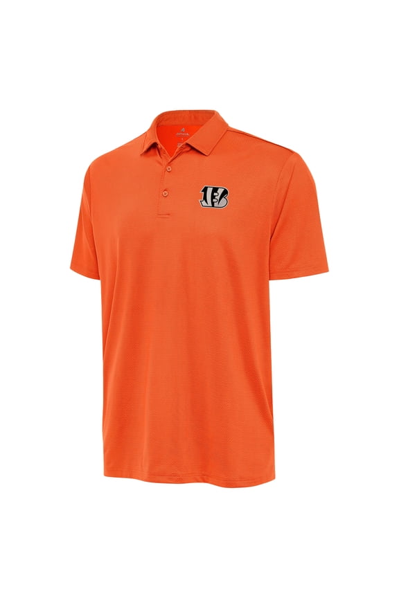 Men's Antigua Orange Cincinnati Bengals-Ellipse Performance Polo
