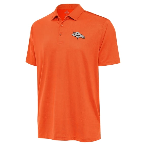 Men's Antigua Orange Denver Broncos-Ellipse Performance Polo