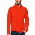 thumbnail image 1 of Men's Antigua Orange Detroit Tigers Tribute Quarter-Zip Pullover Top, 1 of 1