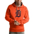thumbnail image 1 of Men's Antigua Orange Detroit Tigers Victory Pullover Team Logo Hoodie, 1 of 1