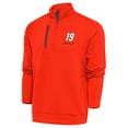 thumbnail image 1 of Men's Antigua Orange Martin Truex Jr Generation Quarter-Zip Pullover Top, 1 of 1