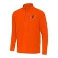 thumbnail image 1 of Men's Antigua Orange Miami Hurricanes Intent Quarter-Zip Top, 1 of 1