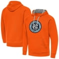 thumbnail image 1 of Men's-Antigua  Orange New York City FC Victory Fleece Raglan Pullover Hoodie, 1 of 3
