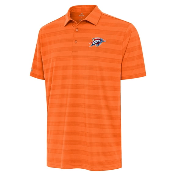 Men's Antigua Orange Oklahoma City Thunder Tunnel Polo