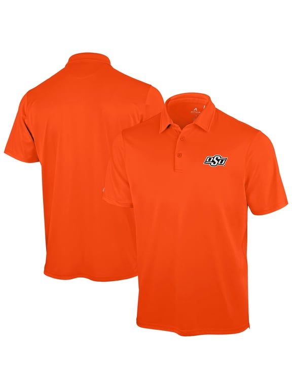 Men's Antigua Orange Oklahoma State Cowboys Unshakeable Solid Polo