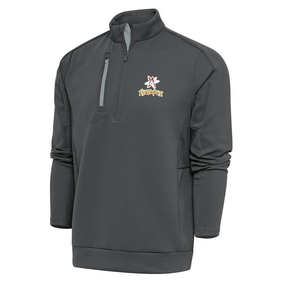 Men's Antigua Pewter Albuquerque Isotopes Generation Quarter-Zip Pullover Top