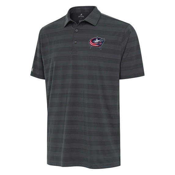 Men's Antigua Pewter Columbus Blue Jackets Tunnel Polo