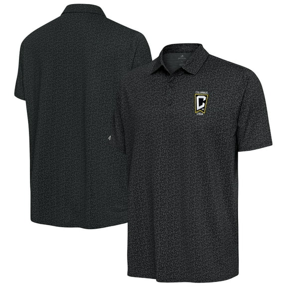 Men's Antigua Pewter Columbus Crew Blooming Polo