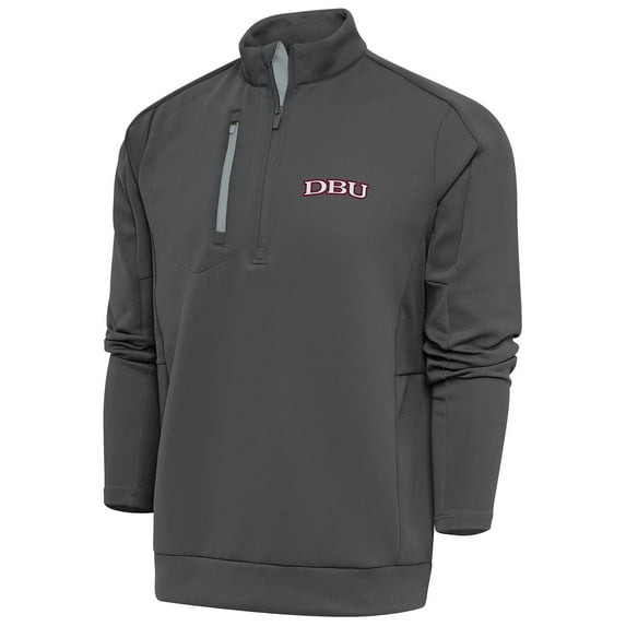Men's Antigua Pewter Dallas Baptist Patriots Generation Quarter-Zip Pullover Top